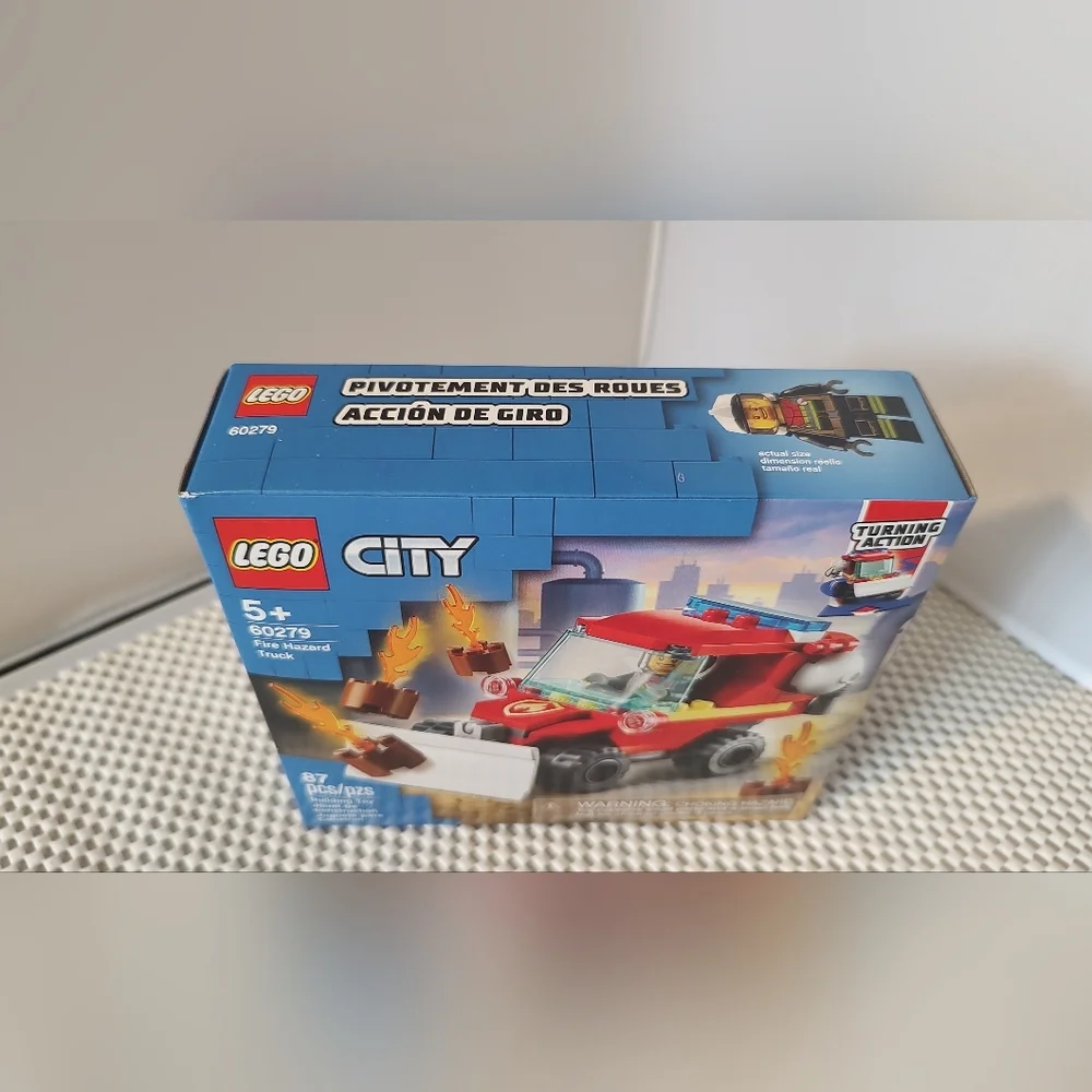 Lego City 60279 Fire Hazard Truck Building Toy